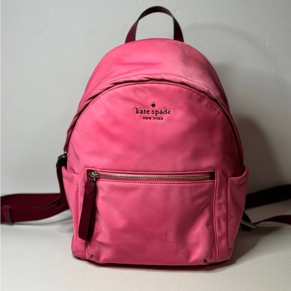 kate spade Handbags - Kate Spade New York Nylon Leather-Trimmed Backpack
